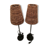 Pair of table or bedside lamp