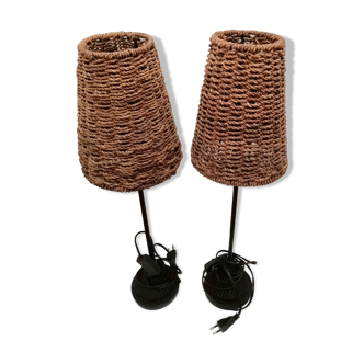 Pair of table or bedside lamp