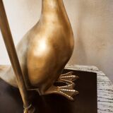Lamp with brass duck