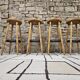 Lot de 4 tabourets de bar vintage 1970"