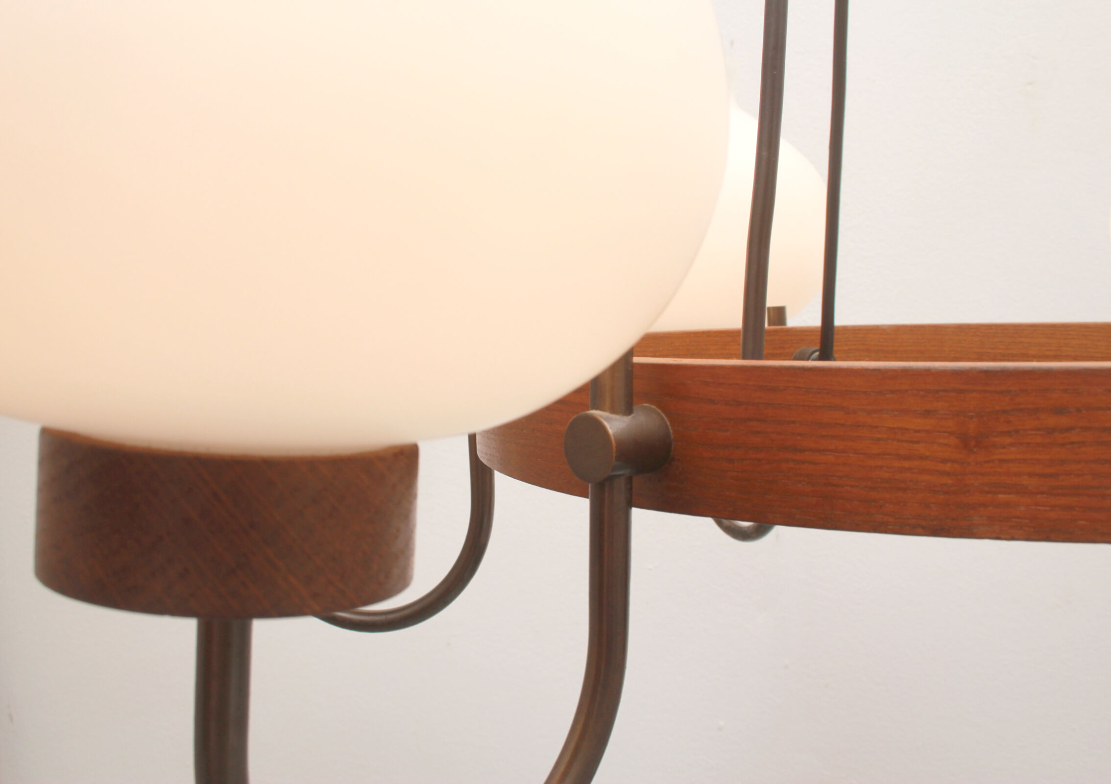 1960s ceiling light in opalglass