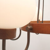 1960s ceiling light in opalglass