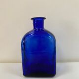 Cobalt blue glass vase bottle