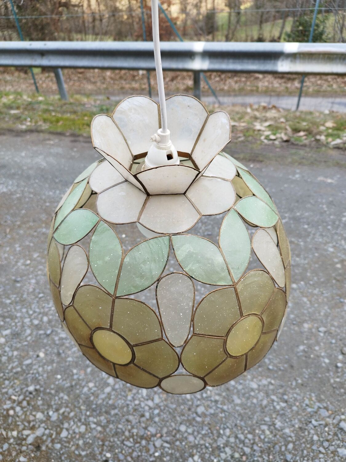 Suspension flower mother-of-pearl large model