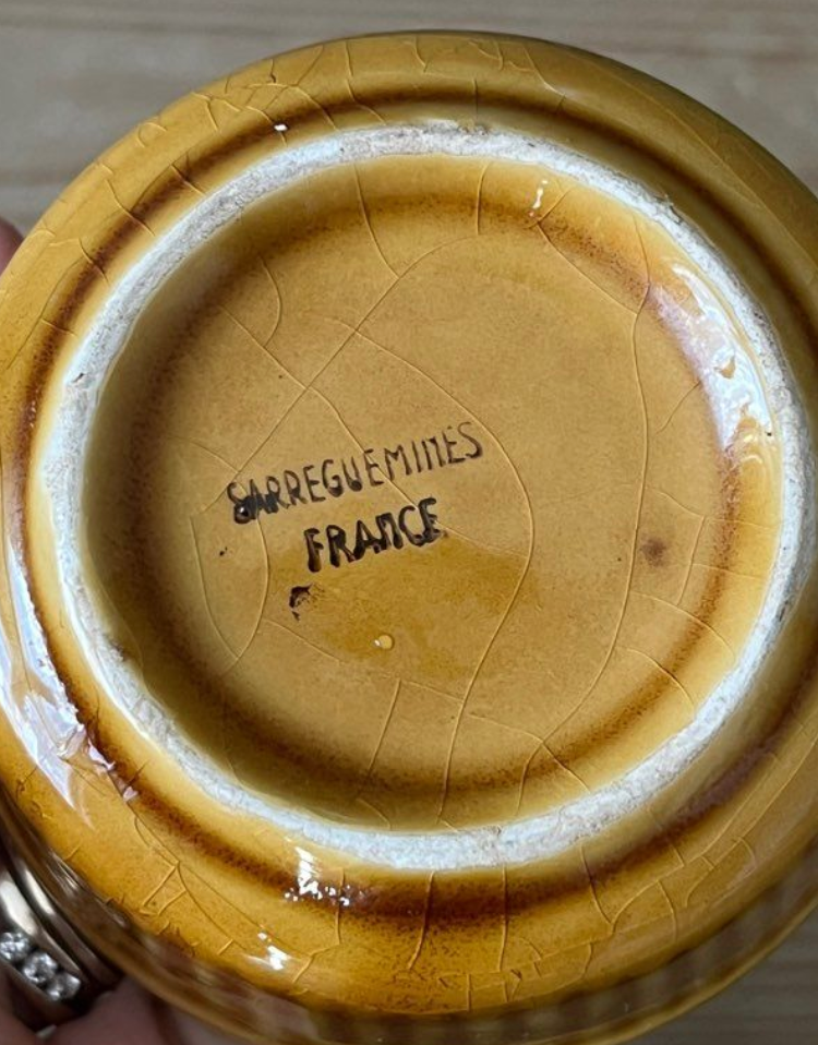 Set of 4 ramekins sarreguemines