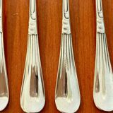 Christofle hemerocallis art nouveau, 6 oyster forks