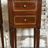 Pair of mahogany bedside tables