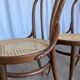 Set of 6 Bentwood Dining Chairs with Cane Seat / Bistro Thonet Style Chairs