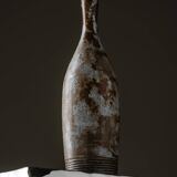 Soliflore en céramique Ksotanda, Vallauris, 1950s