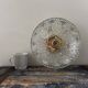 Large chiseled glass wall light