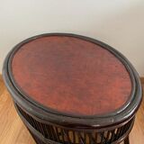 Table basse rotin bambou coloniale