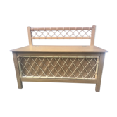 Rattan vintage toy chest