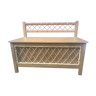 Rattan vintage toy chest