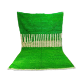 Pure wool carpet Berber style green 282 X 187 CM