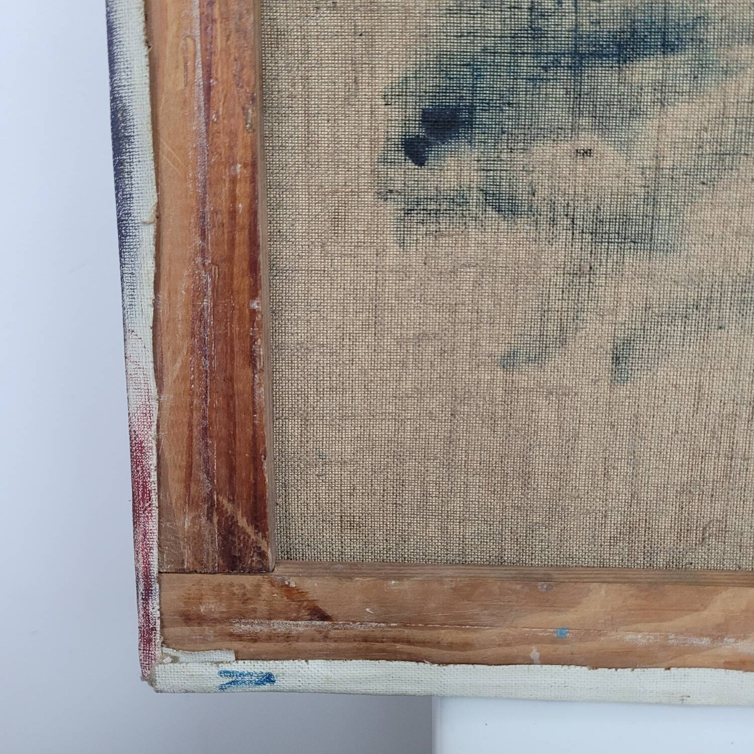 Old geometric painting painting year 1970