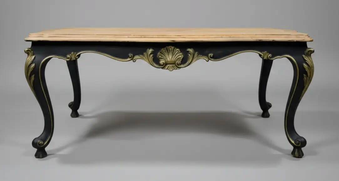 Louis XV coffee table (or rocaille) customised