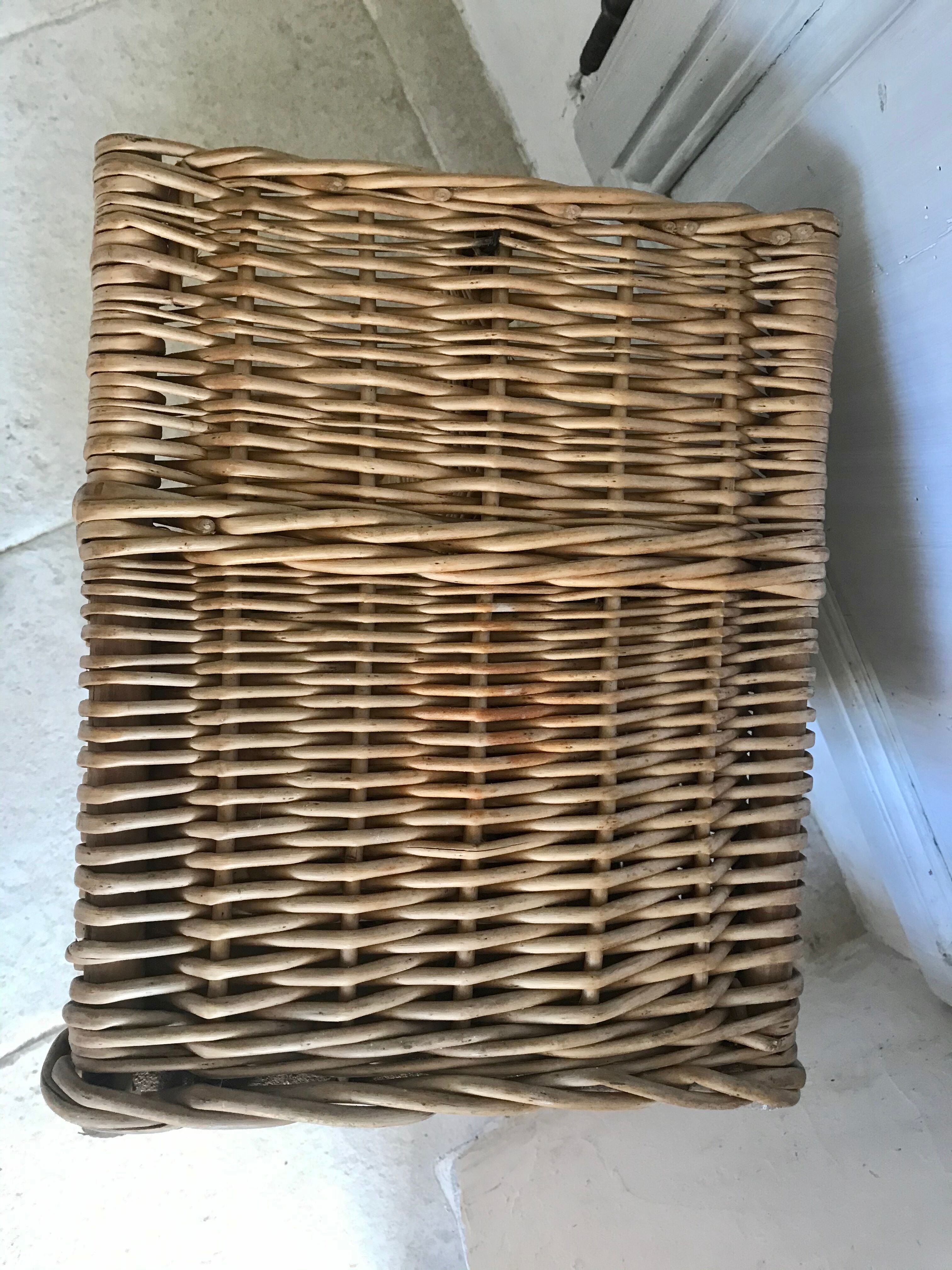 Vintage wicker magazine holders