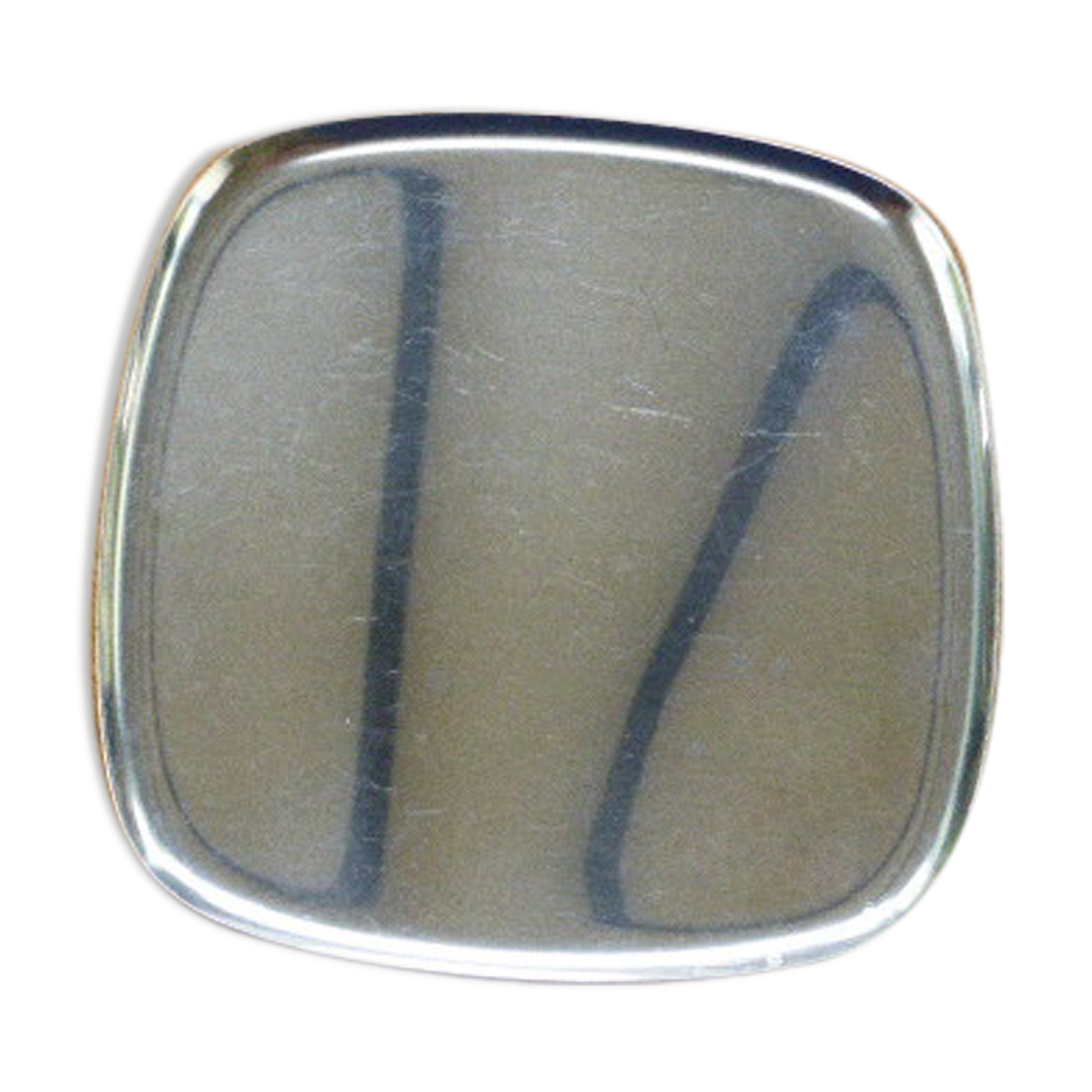 Ashtray, empty metal pocket, collector: CIT Alcatel, vintage 1970