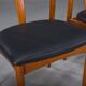 Juliane dining chairs in teak and black leather by Johannes Andersen for Uldum Møbelfabrik, Denmark, 1960s, set of 6