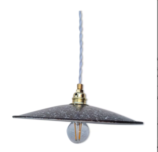 Enamelled sheet metal suspension 1950