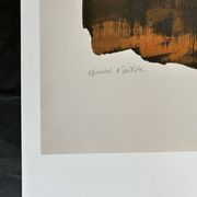Pierre Soulages - Affiche d'après Eau Forte XVI sur papier - 1961