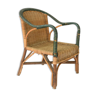 Children's rattan chair