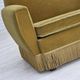 1970s, Danish 3-seater sofa, original light green furniture velour.