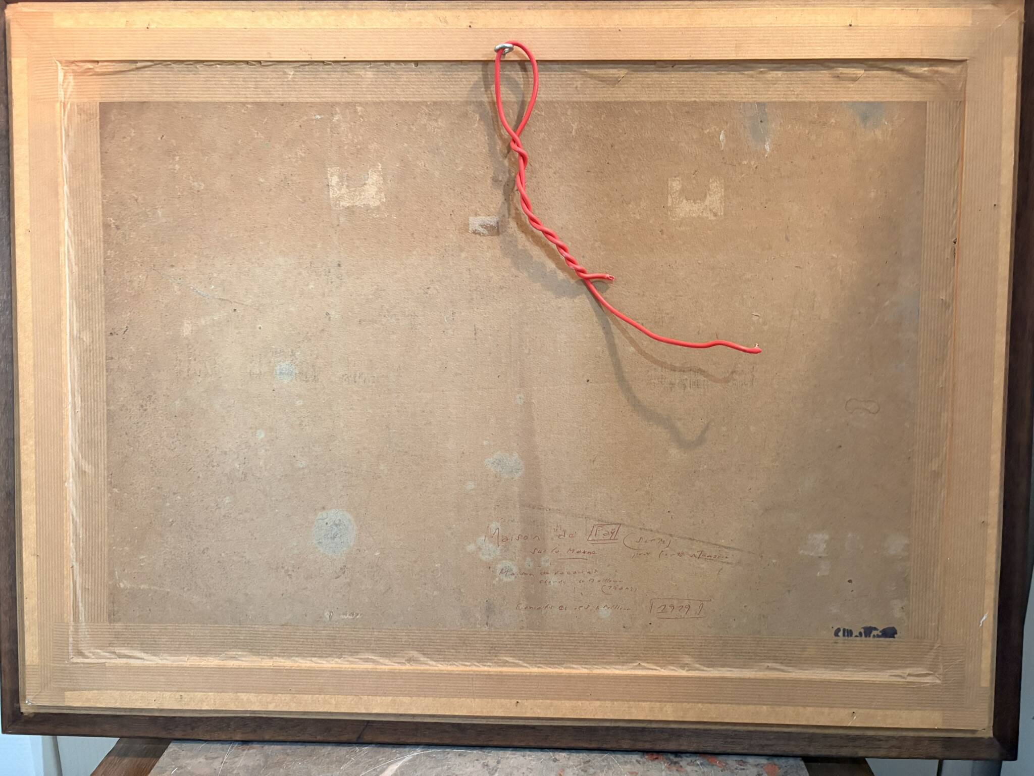 Old Oil Painting Georges LE MEILLEUR House on the Marne Impressionism