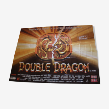 Affiche cinema geante 4 m  x 3 m Double dragon Robert Patrick  Mark Dacascos