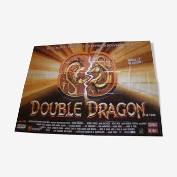 Giant cinema poster 4m x 3m Double dragon Robert Patrick Mark Dacascos