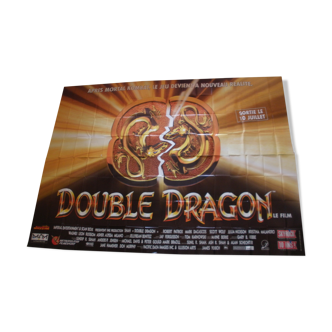 Affiche cinema geante 4 m  x 3 m Double dragon Robert Patrick  Mark Dacascos