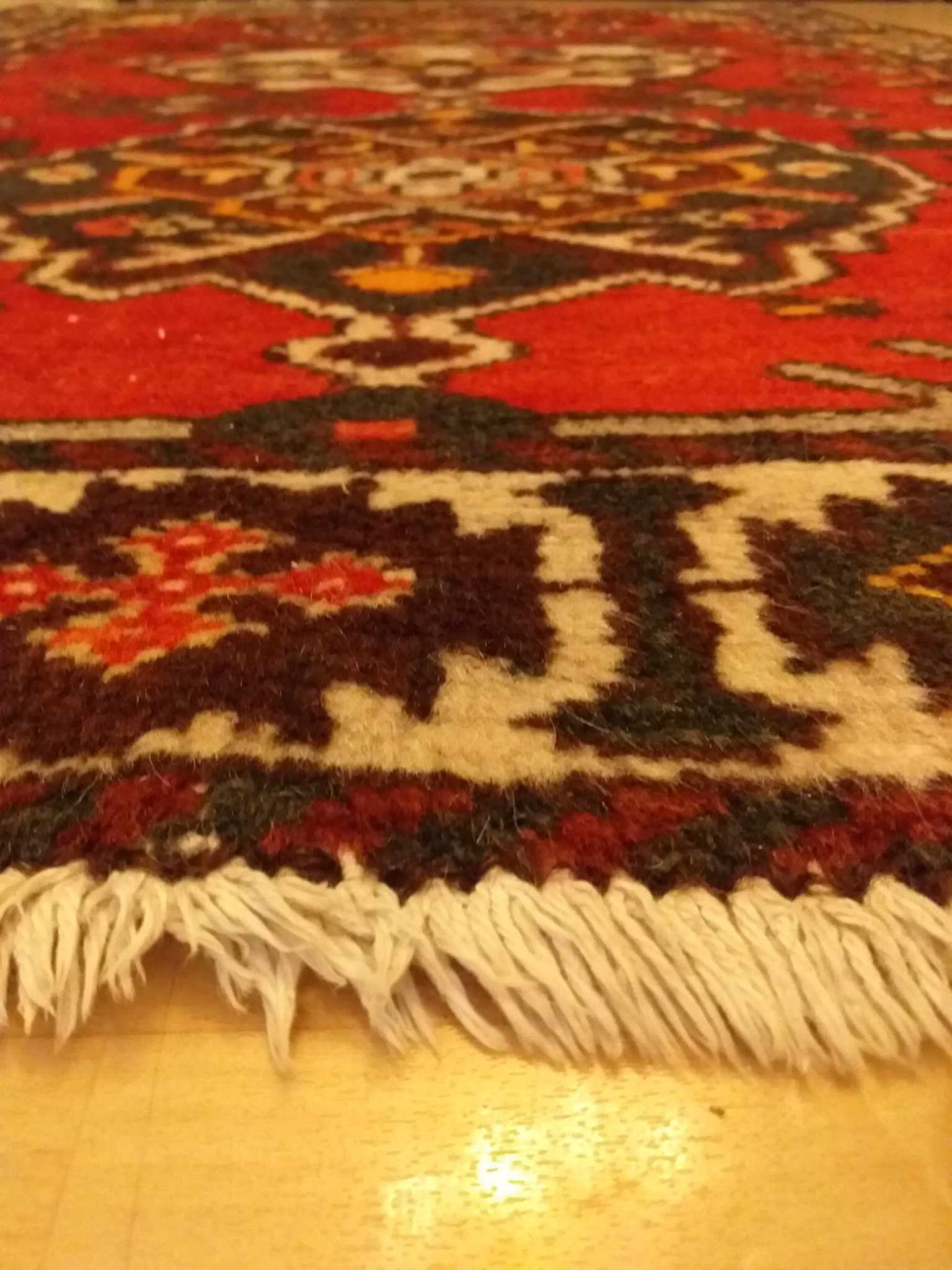 Handmade Persian Hamadan rug 200x132cm