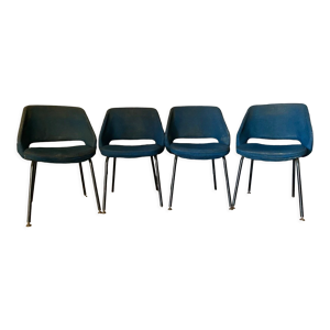 Suite de 4 chaises design