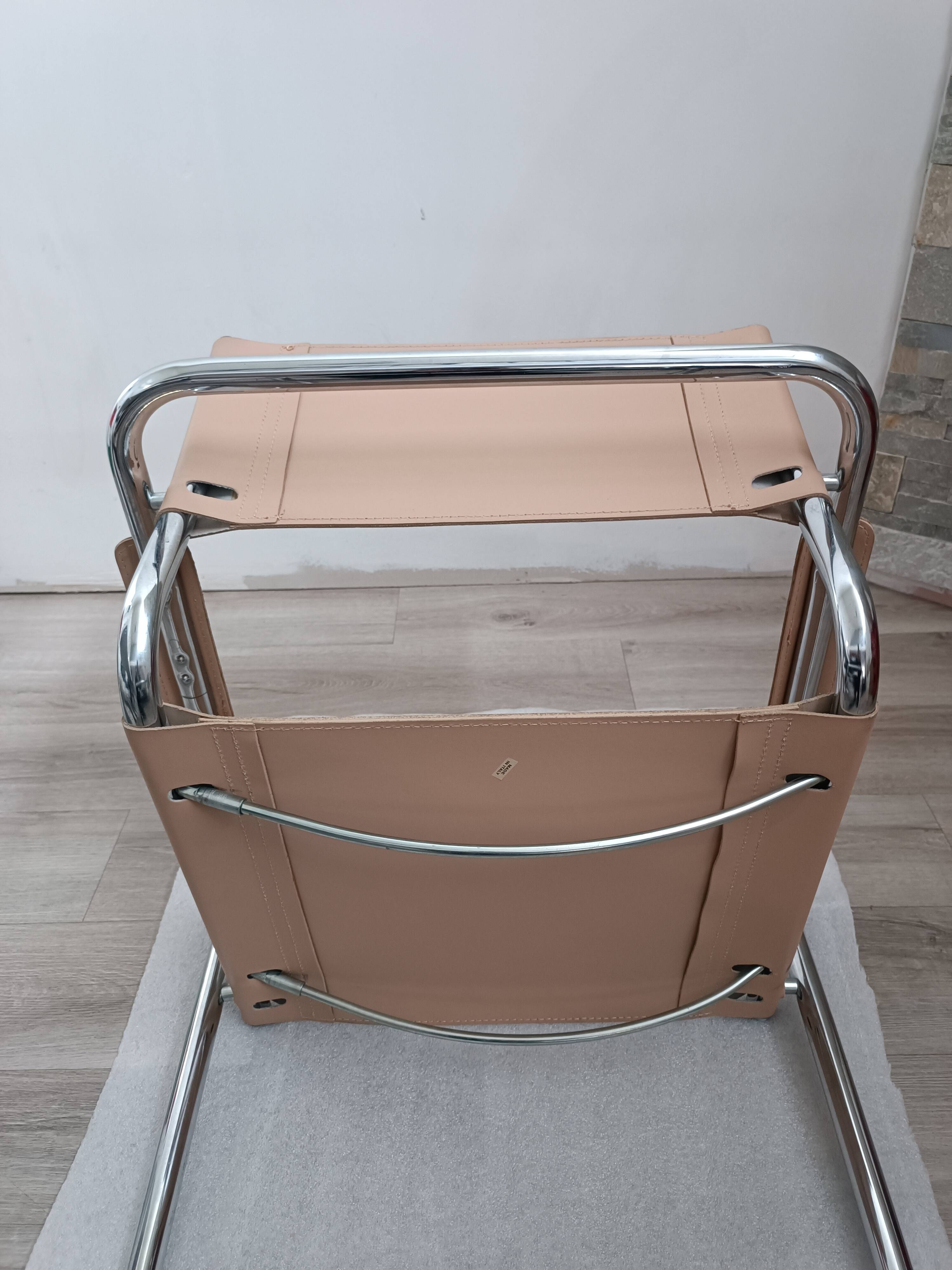 Fauteuil cantilever bauhaus Italy 1980s