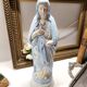 Antique Religious Biscuit Statuette Virgin Mary Sacred Heart