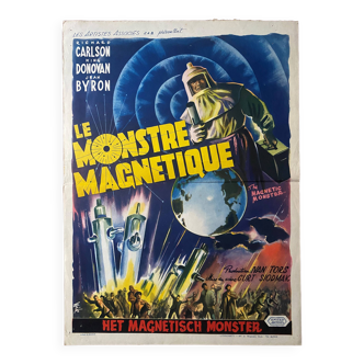Original cinema poster "The Magnetic Monster" Science Fiction Film 36x50cm 1956