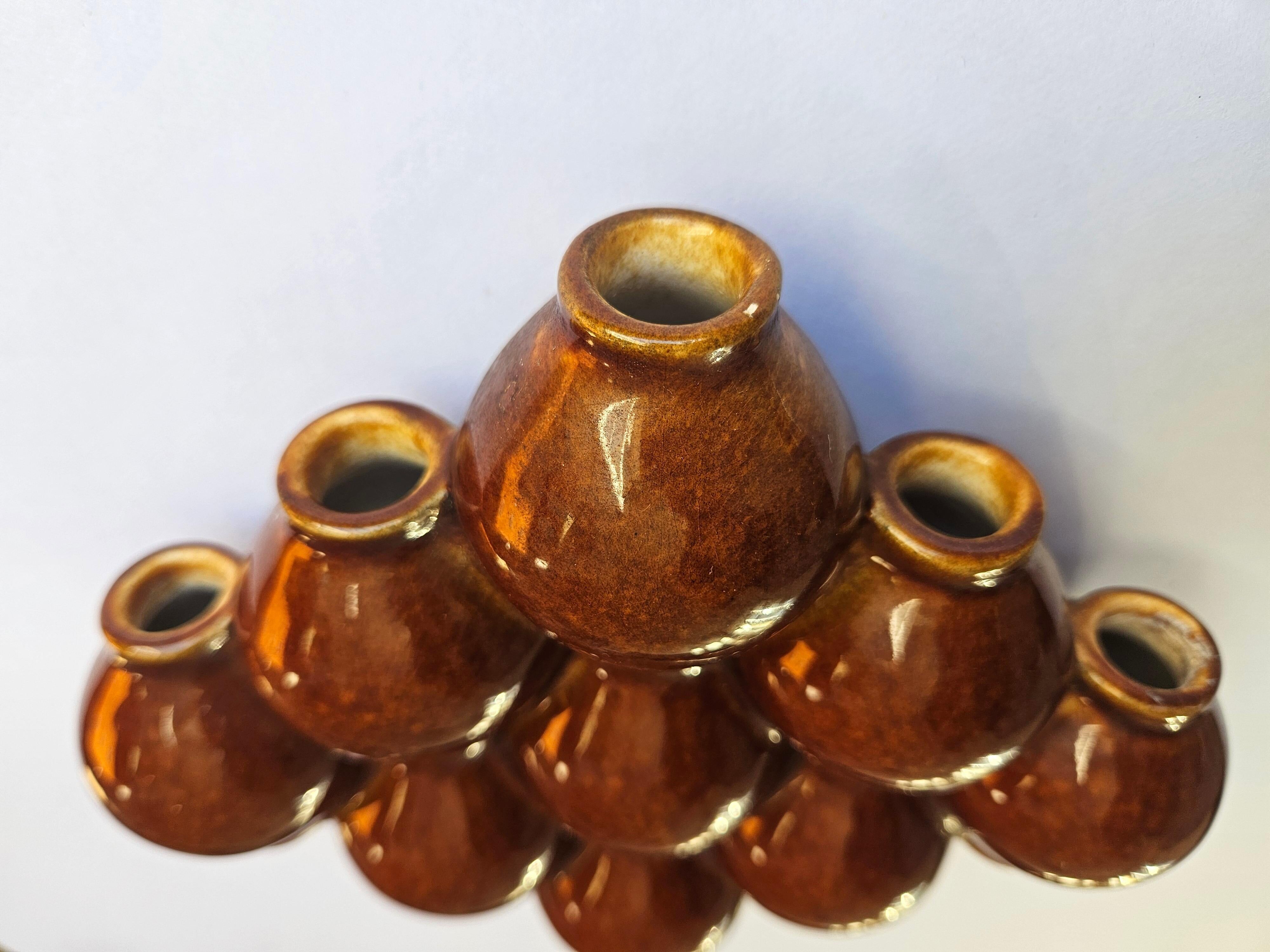 Rare Midcentury wall vase in ceramic, 1970s