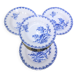 4 Gien Chardons soup plates (8)