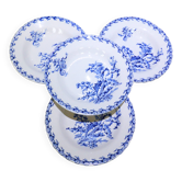 4 Gien Chardons soup plates (8)