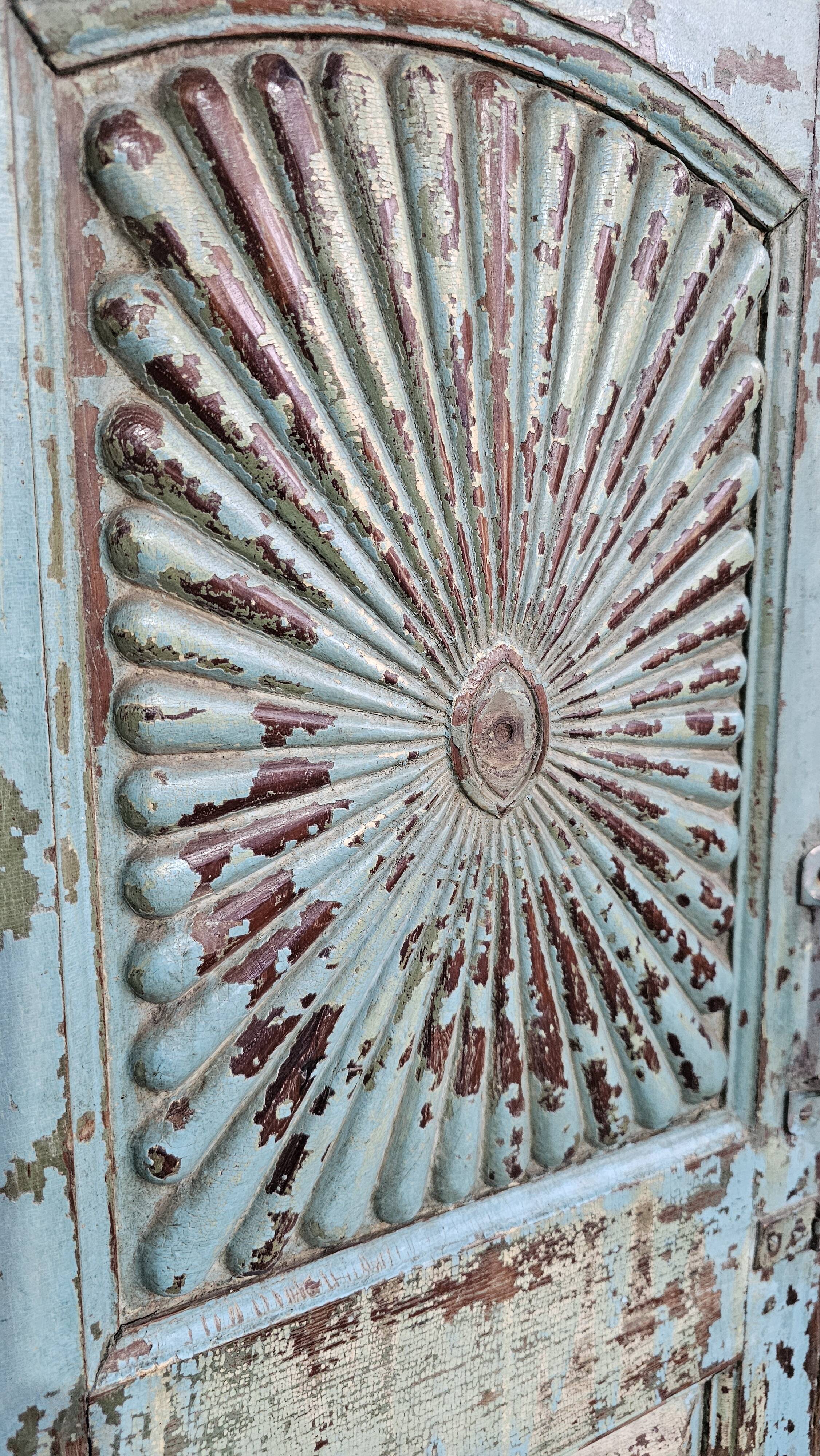 Antique Shekhawati cabinet in Burmese teak