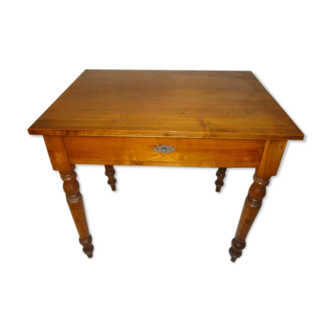 Massive cherry side table