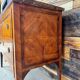 Jumping commode in fruitwood and marble