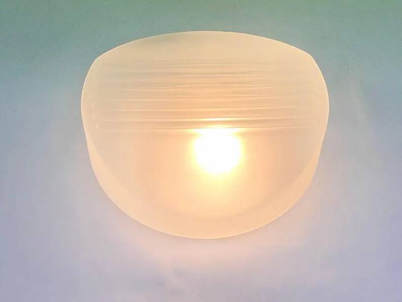 Design midcentury wall or ceiling lamp, flushmount, 1970s - 3 pieces available