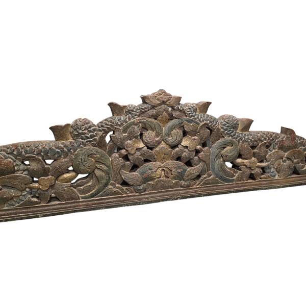 Old Indonesian Wood Carving With Dragons, 1st half 20th century
