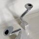 Pair of aluminium candlesticks by Matthew Hilton