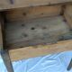former schoolboy desk with felling and his porcelain inkwell