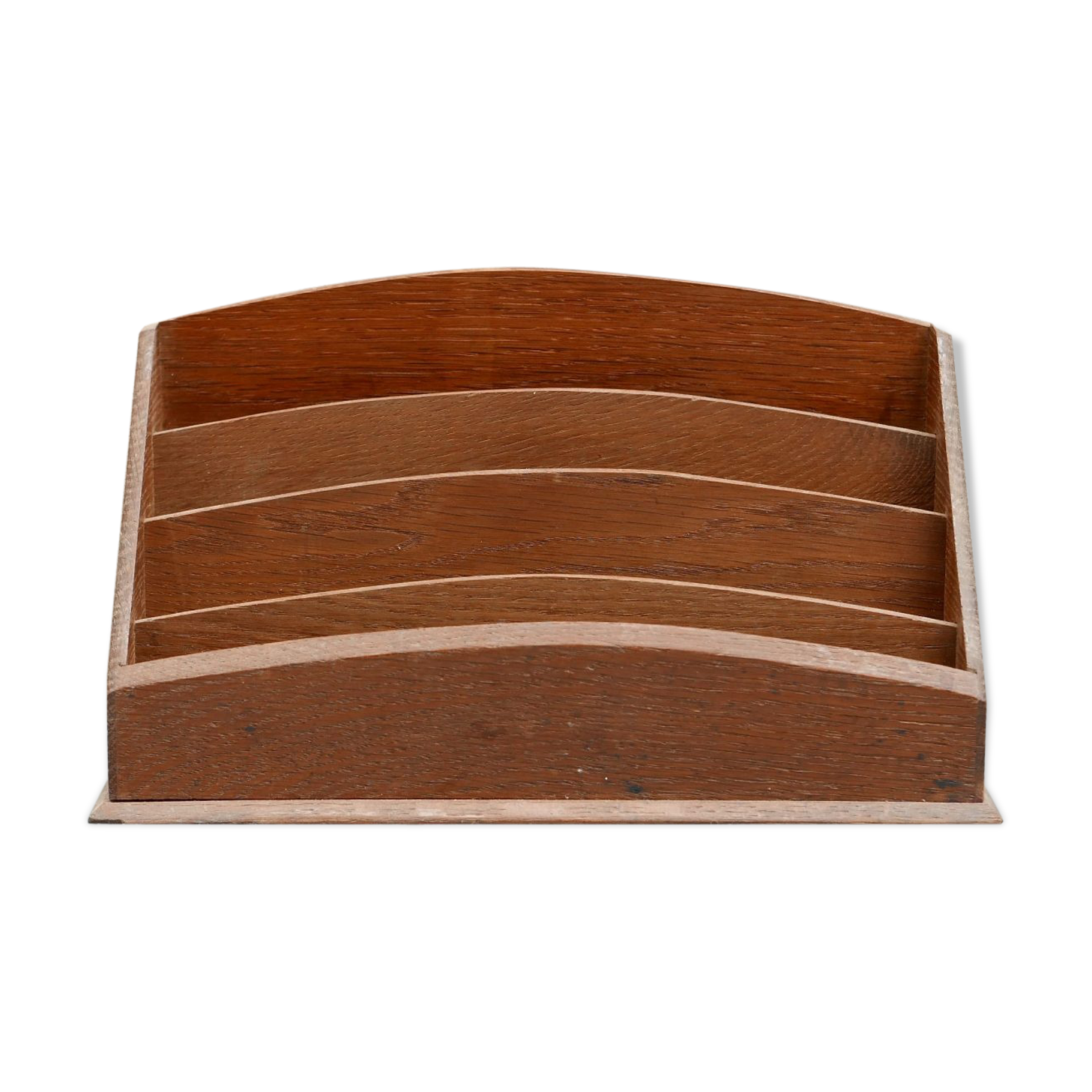 50s oak letter holder