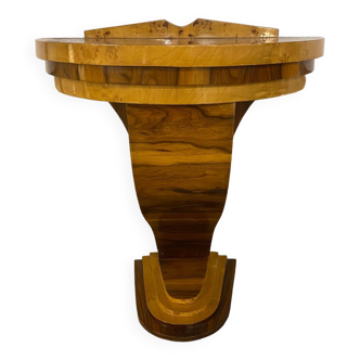Art deco half moon console