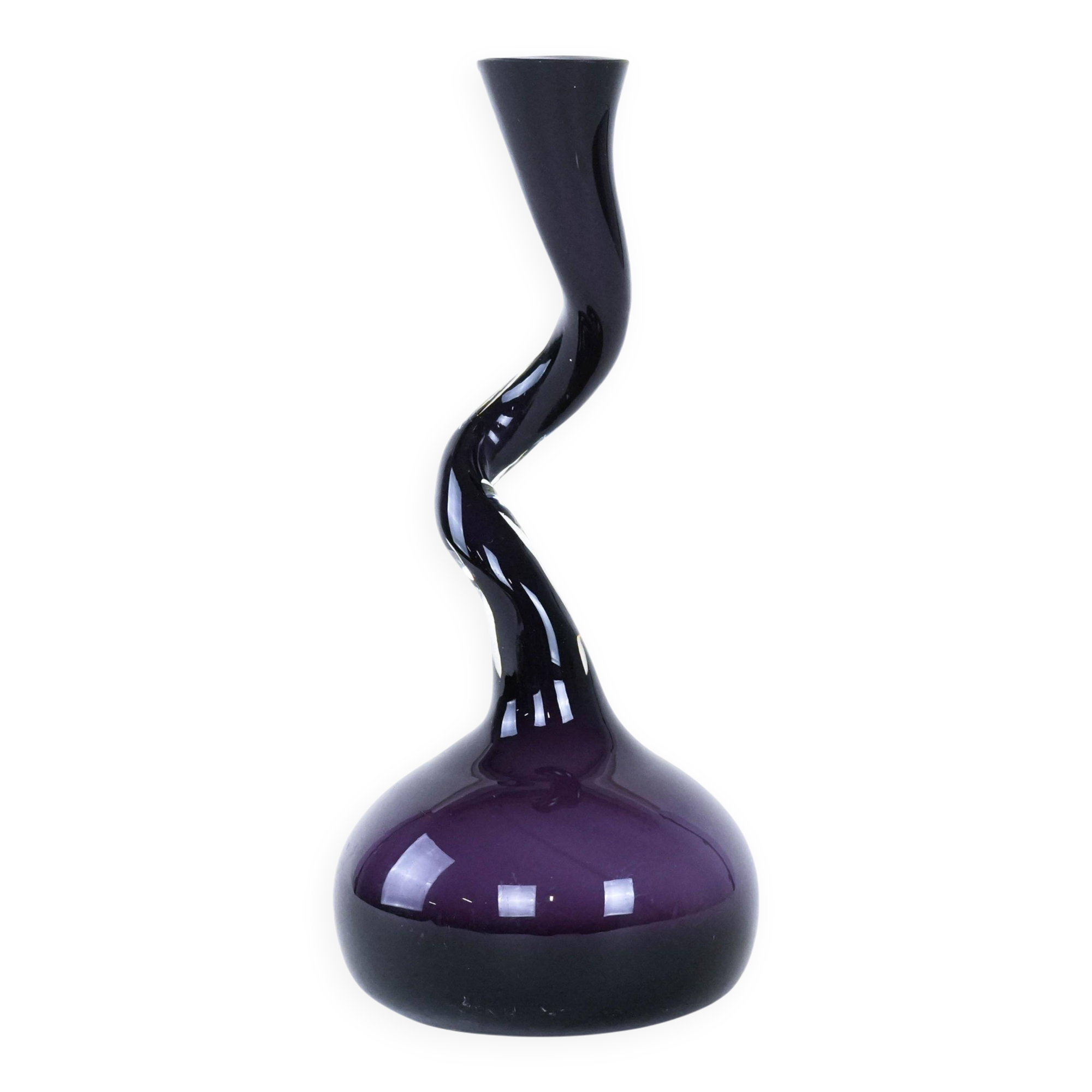 Purple vase, Danish design, 1990s, made in Denmark