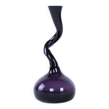 Purple vase, Danish design, 1990s, made in Denmark